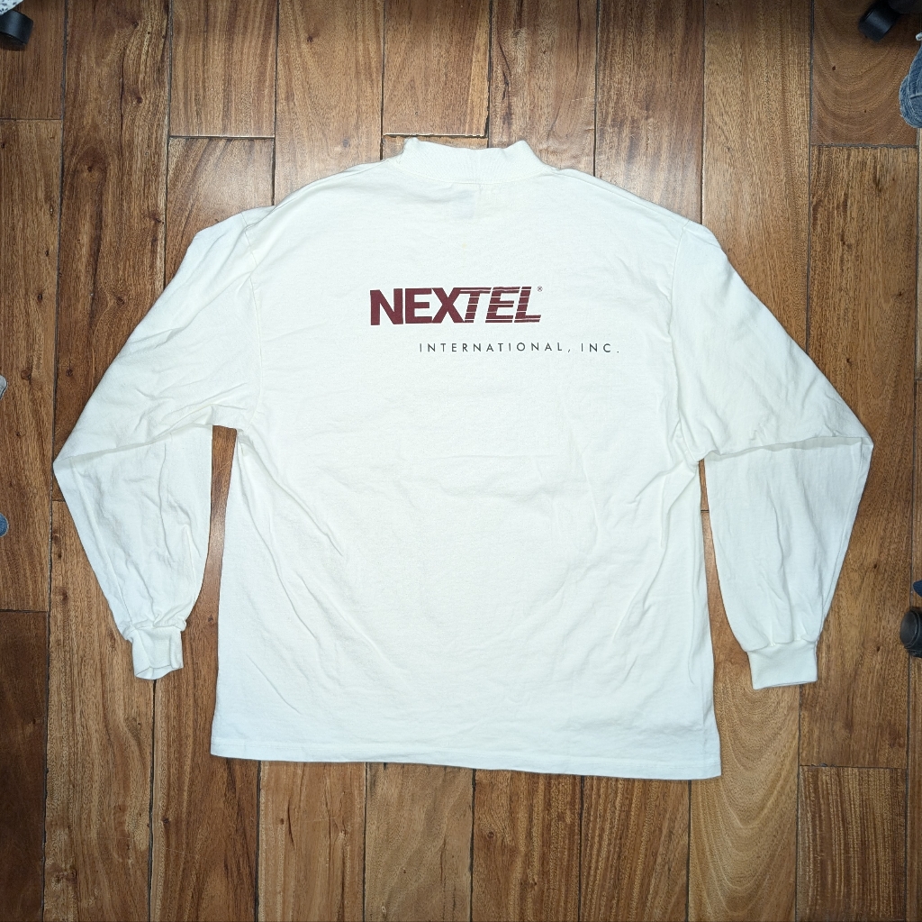 Nextel Mock Neck Longsleeve TShirt Xl